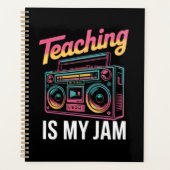 Terug naar school Retro lesgeven is mijn Jam 80s Planner (Voorkant)