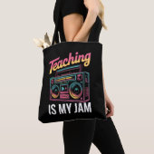 Terug naar school Retro lesgeven is mijn Jam 80s Tote Bag (Dichtbij)