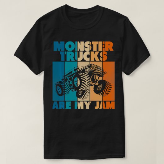 Terug naar school retro  monster truck cool t-shirt (Design voorkant)