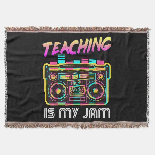 Terug naar school Retro Onderwijs is mijn ding 80s Deken (Voorkant)