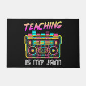 Terug naar school Retro Onderwijs is mijn ding 80s Deurmat (Voorkant)