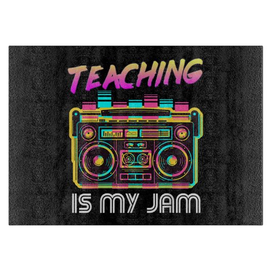 Terug naar school Retro Onderwijs is mijn ding 80s Snijplank (Voorkant)