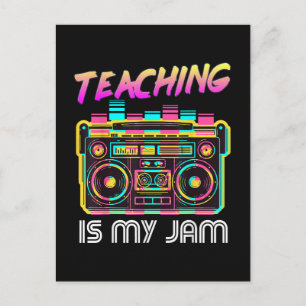 Terug naar school Retro Onderwijs is mijn ding 80s Uitnodiging Briefkaart