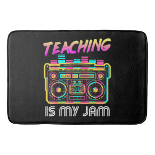 Terug naar school Retro Onderwijs is mijn Jam 80s Badmat