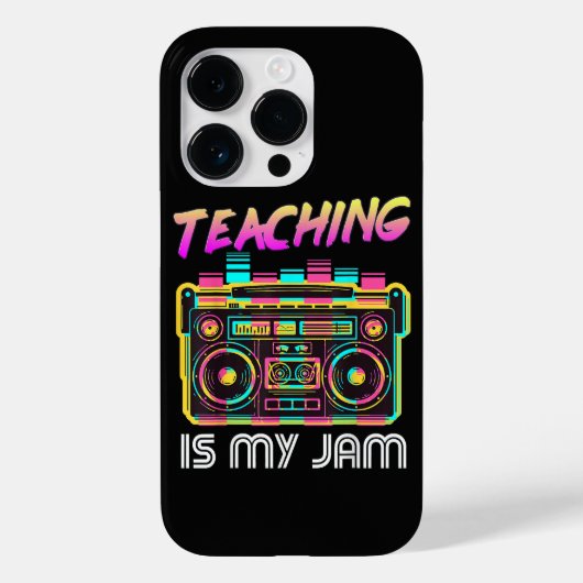 Terug naar school Retro Onderwijs is mijn Jam 80s Case-Mate iPhone Case (Achterkant)