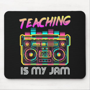 Terug naar school Retro Onderwijs is mijn Jam 80s Muismat