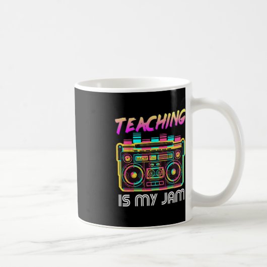 Terug naar School Retro Teaching is Mijn Jam 80s T Koffiemok (Rechts)