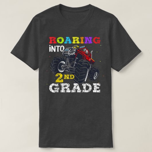 Terug naar school Roaring in tweede klas Monster T T-shirt (Design voorkant)