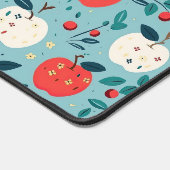 Terug naar school rode en witte appels patroon bureaumat (Hoek)