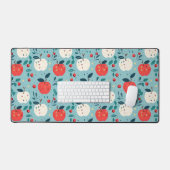 Terug naar school rode en witte appels patroon bureaumat (Keyboard & Muis)