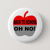 Terug naar school ronde button 5,7 cm (Voorkant)