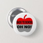 Terug naar school ronde button 5,7 cm (Voorkant /achterkant)