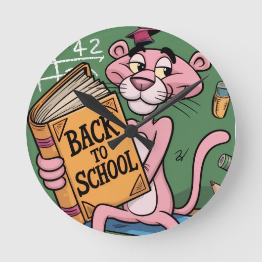 Terug naar school ronde klok (Voorkant)