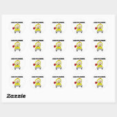 Terug naar school ronde sticker (Vel)