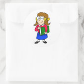 TERUG NAAR SCHOOL RONDE STICKER (Tas)