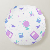 Terug naar School Round Pillow Rond Kussen (Voorkant)
