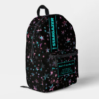 Terug naar school Roze Blauwe Neon Rave Sterrennac