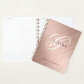 Terug naar school Roze Monogram dagelijks Planner (Display)