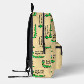 Terug naar school - rups (naam toevoegen) bedrukte rugzak (Links)