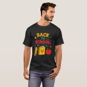 Terug naar school - Schattige Cartoon ontwerp T-shirt (Voorkant volledig)