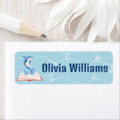 Terug naar school Schattige Dolfijn Blauw Zee Etiket (Insitu)