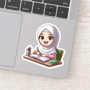 Terug Naar School Schattige Islamitisch Motivatie  Sticker