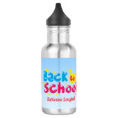 Terug naar school Schattige kinderen Student Waterfles (Links)