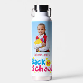 Terug naar school Schattige kinderen Student Waterfles