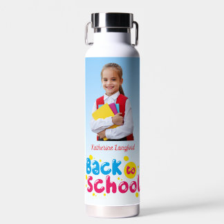 Terug naar school Schattige kinderen Student Waterfles