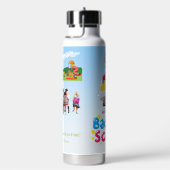 Terug naar school Schattige kinderen Student Waterfles (Rechts)