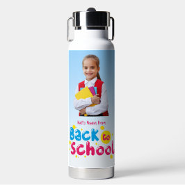 Terug naar school Schattige kinderen Student Waterfles