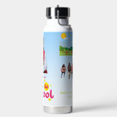 Terug naar school Schattige kinderen Student Waterfles (Links)