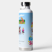 Terug naar school Schattige kinderen Student Waterfles (Rechts)