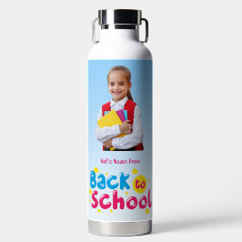 Terug naar school Schattige kinderen Student Waterfles