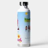 Terug naar school Schattige kinderen Student Waterfles (Links)
