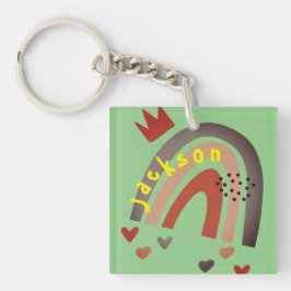 Terug naar school Schattigee Kinder Boho Cloud & R Sleutelhanger