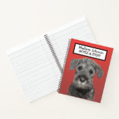 Terug naar school Schnauzer notitieboek (Binnen)