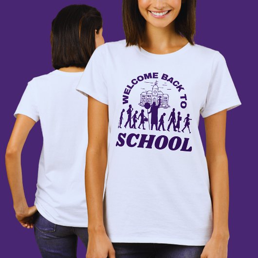 Terug naar school, school, leraar, studenten t-shirt