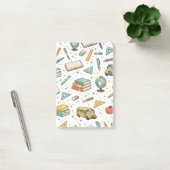 Terug naar school schoolbenodigdheden patroon noti post-it® notes (Kantoor)