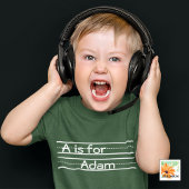 terug naar school schoolbord Gepersonaliseerd alfa T-shirt