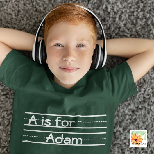 terug naar school schoolbord Gepersonaliseerd alfa T-shirt