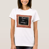 Terug naar school schoolbordvrouwen t-shirt (Voorkant)