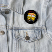 Terug naar school - schoolbus ronde button 5,7 cm (In situ)