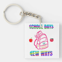 Terug naar School ,Schooldagen Nieuwe manieren Sleutelhanger