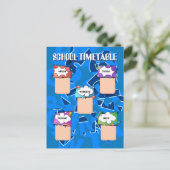 Terug naar school. SCHOOLKALENDER Briefkaart (Staand voorkant)