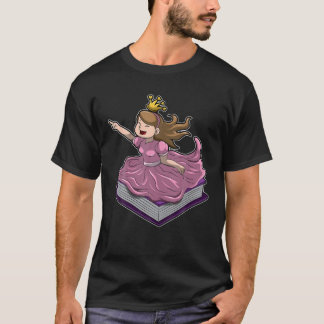 Terug naar school schoolmeisje met schoolprinses o t-shirt
