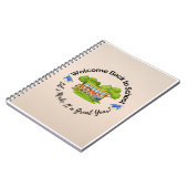 Terug naar school – Schoolplein Notitieboek (Linkerzijde)