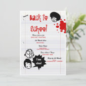"Terug naar school" "Schoolreünie" leuk feest Kaart (Staand voorkant)