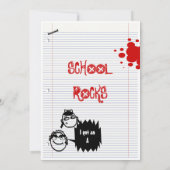 "Terug naar school" "Schoolreünie" leuk feest Kaart (Achterkant)