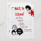 "Terug naar school" "Schoolreünie" leuk feest Kaart (Voorkant / Achterkant)